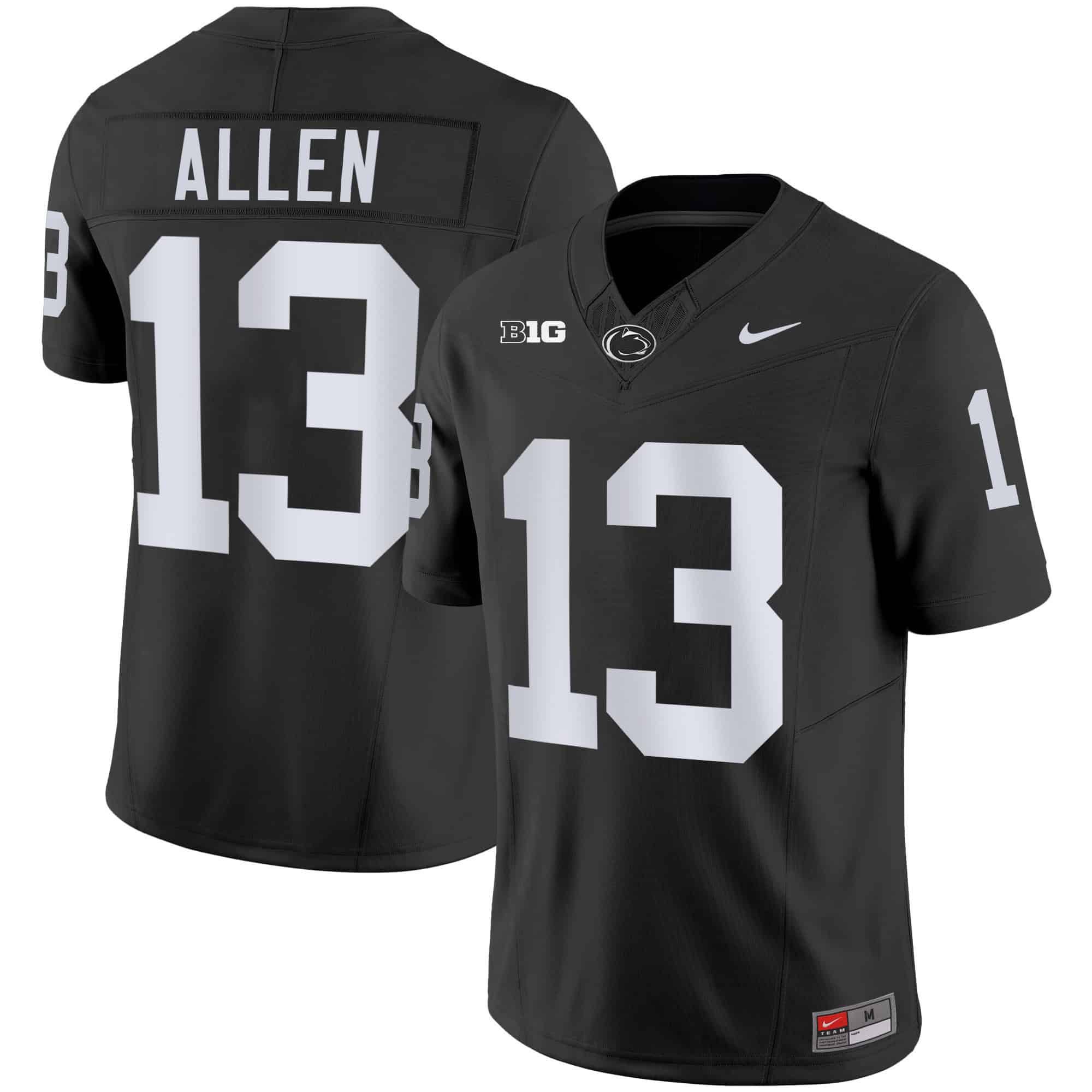 Men Penn State Nittany Lions #13 Allen Black 2024 Nike Vapor Limited NCAA Jersey style 1